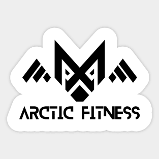 Arctic Fitness AF black Logo Sticker